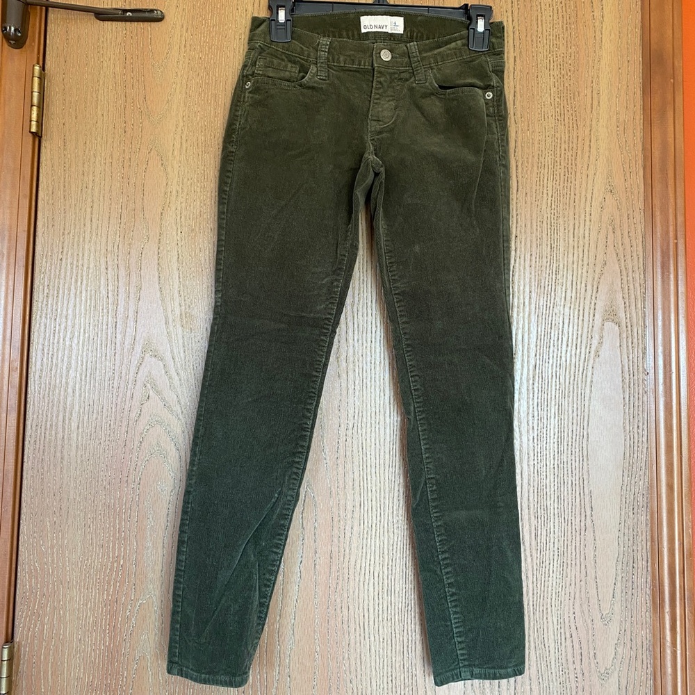 Old Navy Army Green Corduroy Pants